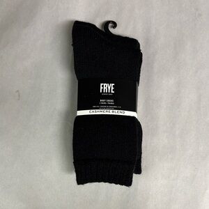 New Frye Socks Women’s 2 Pair Black Cashmere Blend Boot Socks Casual Activewear
